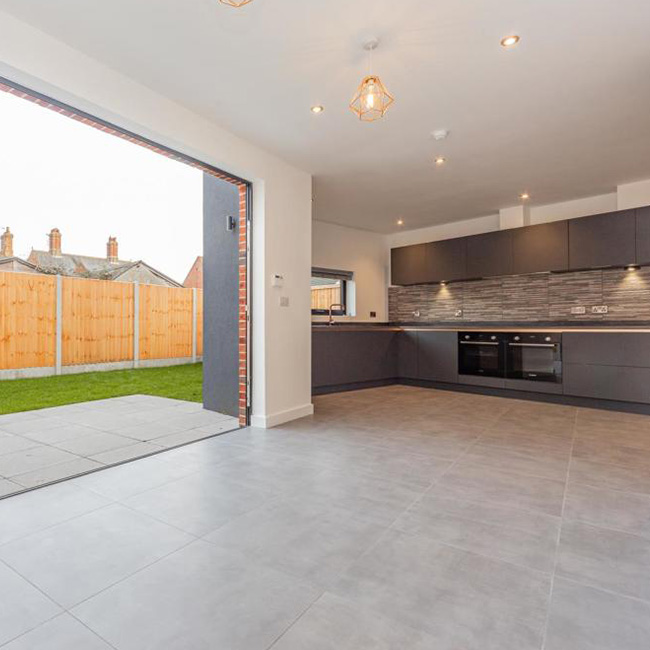 Compliant Open Plan Kitchen Living Room In Semi detached Home Plumis