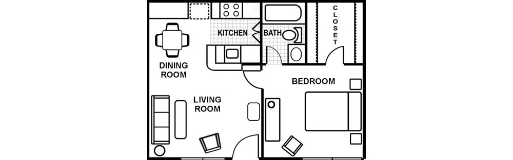 Open plan flat with no lobby 