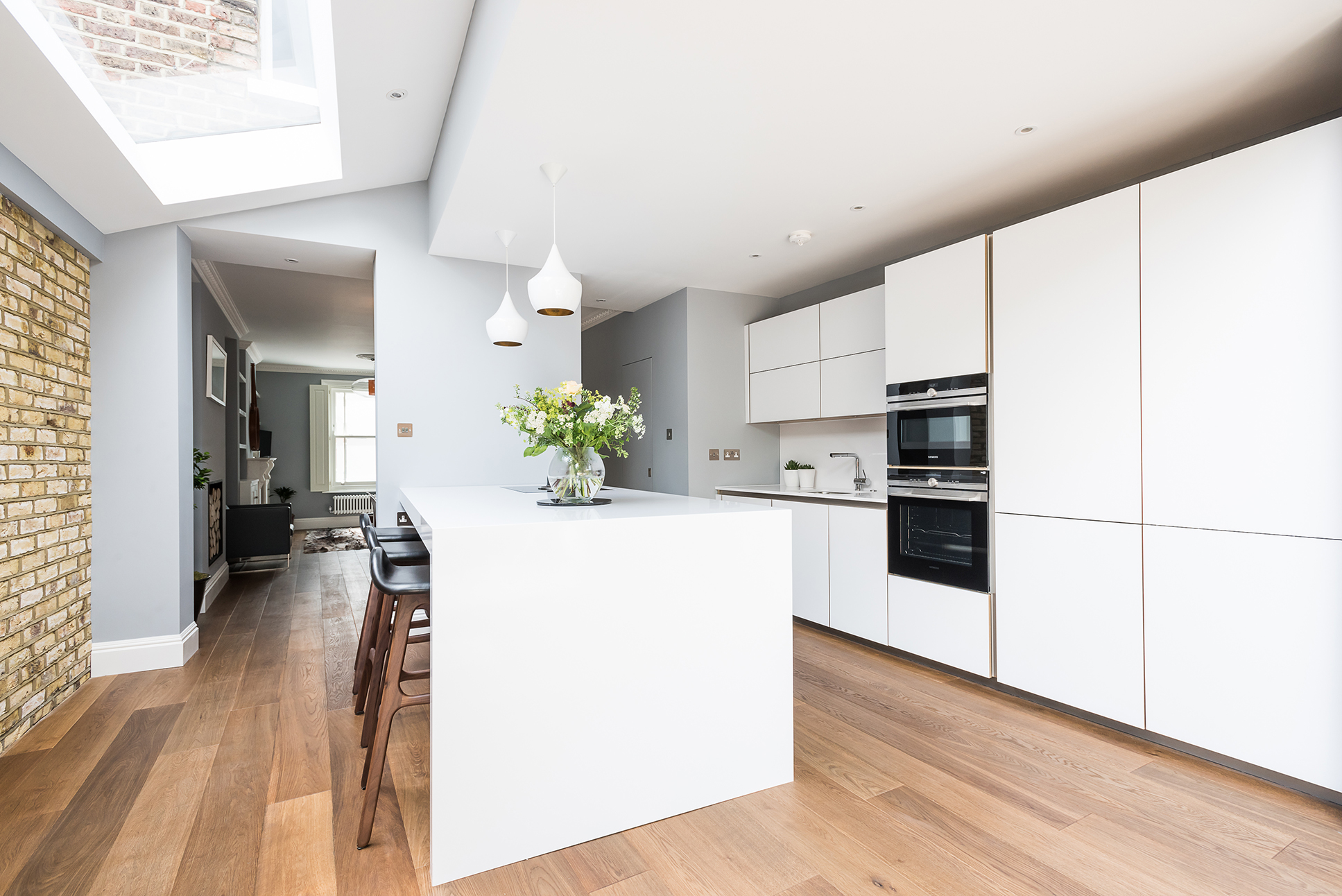 open plan kitchen