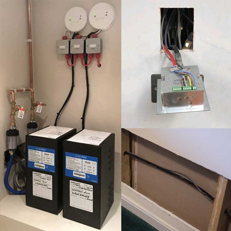Easy to install active fire suppression system
