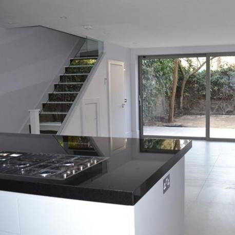 open plan kitchen basement Contemporary open plan basement